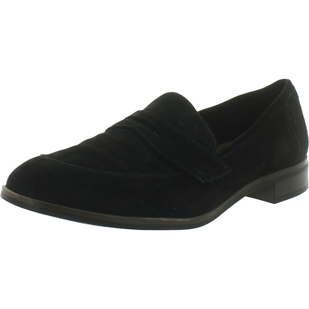Clarks Mens Black Leather Loafers NWT